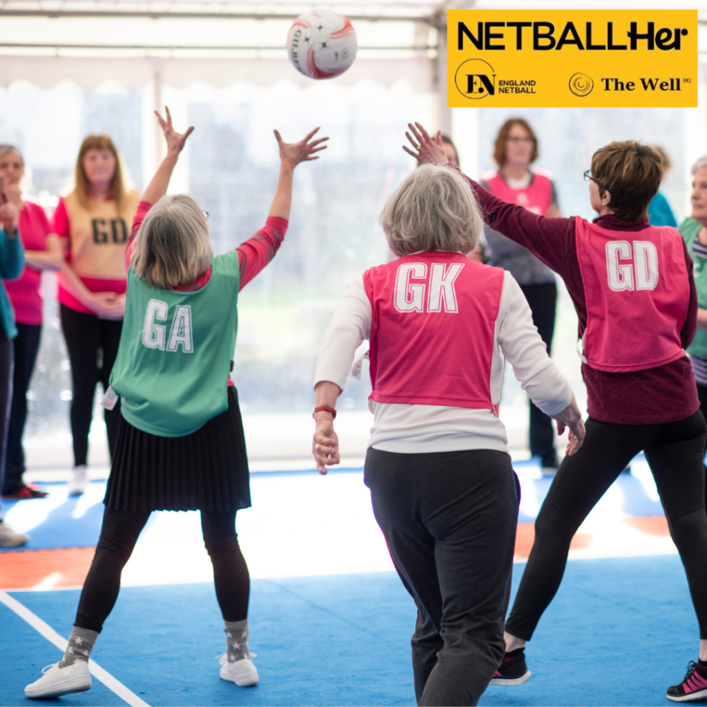 Women playing netball