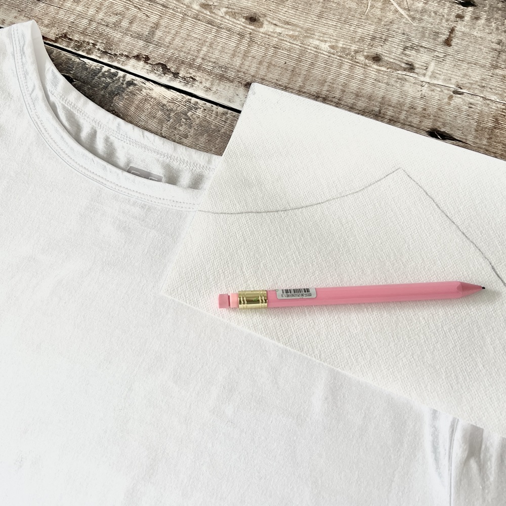 T shirt and pencil