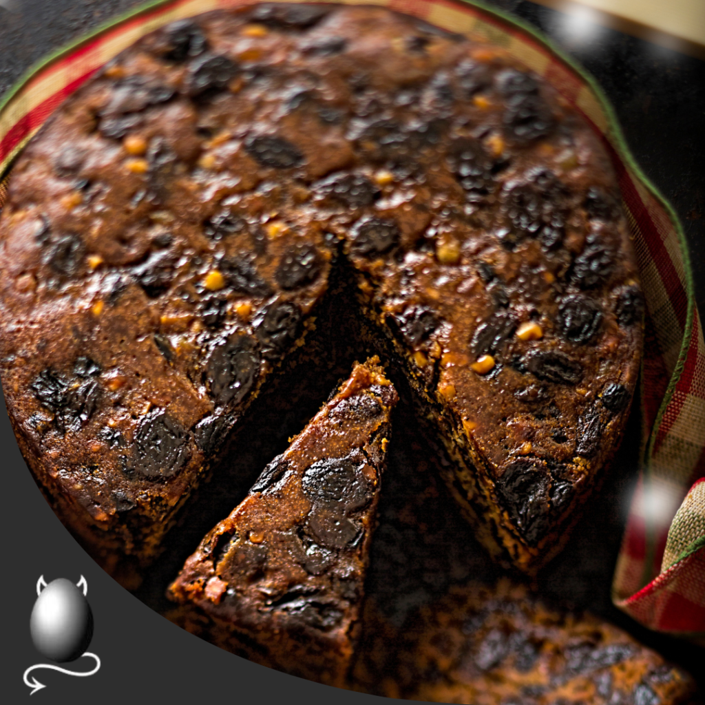 dark fruit cake