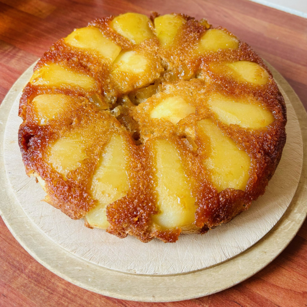 pear upside down cake