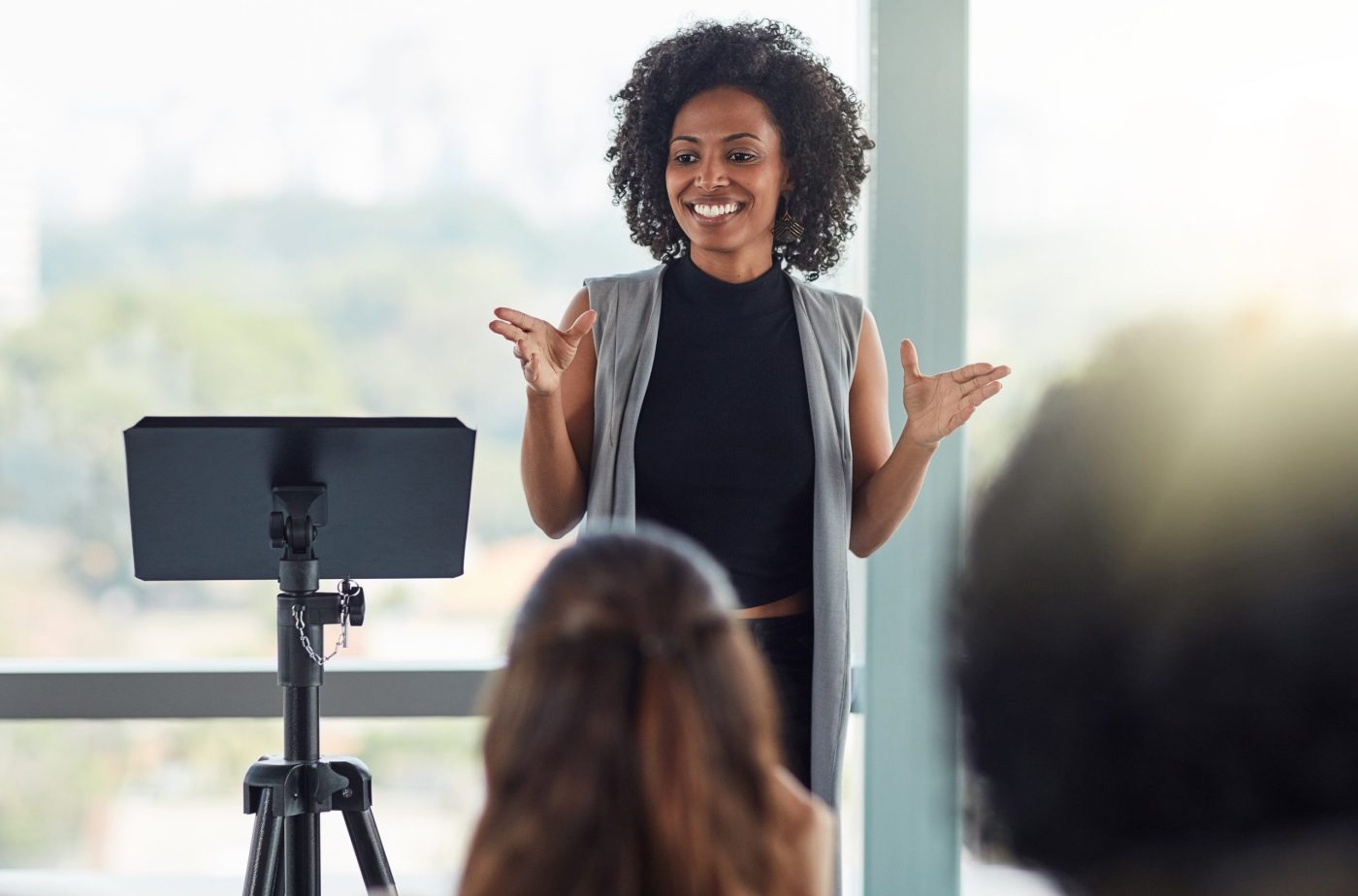 female speaker