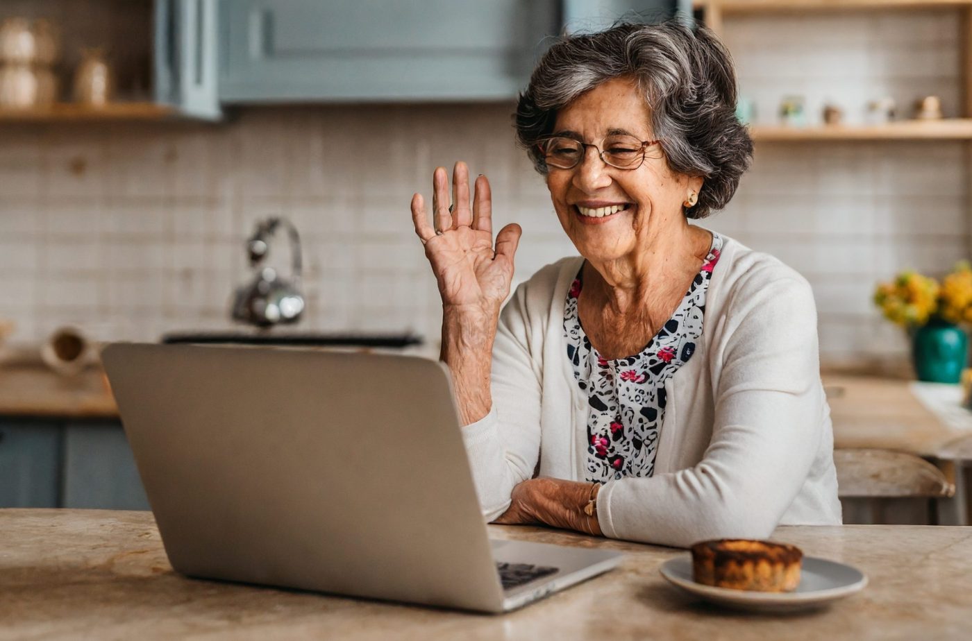 Woman using Laptop